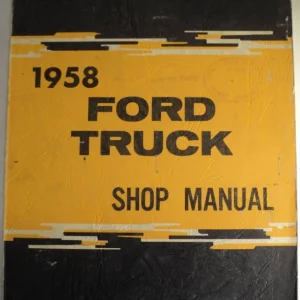 1958 Ford Truckverkstadshandbok Populärt val