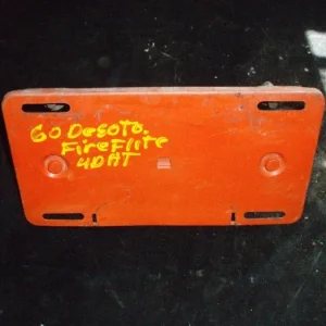 1960 Desoto Fireflite 4dr ht tank flap / license plate holder Nedsatt pris