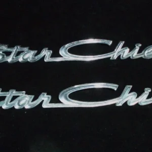 1962 Pontiac Star Chief emblem (pair) Populärt val
