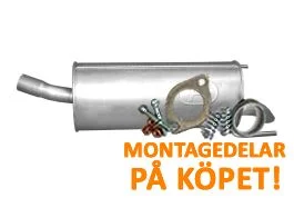 Utförsäljning Bakre ljuddämpare Opel Astra H 1.3, 1.7 Polmo