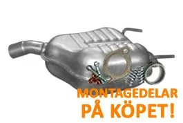 Bakre ljuddämpare Opel Vectra C 1.9 2.0 2.2 (04/2002 och framåt ) Polmo I lager