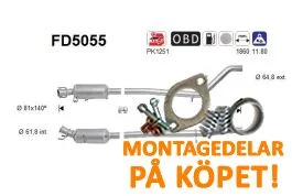 Utförsäljning Partikelfilter Mercedes A180, A200, A220, B180, B200, B220 AS