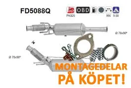 Utförsäljning Partikelfilter Citroën C4, DS4, DS5 / Peugeot 308, 308CC, 3008, 3008, Rcz 2.0 AS Premiumprodukt
