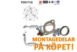 Trygg betalning Partikelfilter Ford Transit 2.2 AS Premiumprodukt