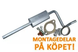 Trygg betalning Mellanljuddämpare Volvo 340