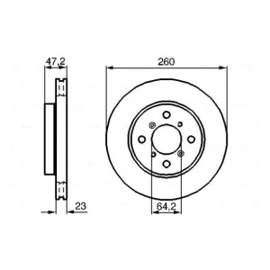 Utförsäljning Bromsskiva 260 x 23 mm