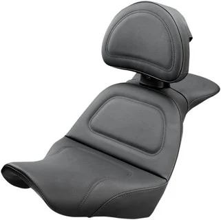 Trygg betalning Saddlemen Seat Explorer W/Backrest Black Seat Explorer Flsb/Fxlr 18-Up