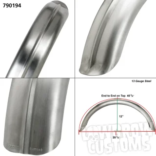 Trygg betalning Stingray ribbed rear fender, 4 3/4" (12cm)