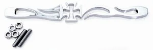 Växelstag "Flame & Cross" billet, längd 260mm. Softail 86-upp, kromat Köp nu