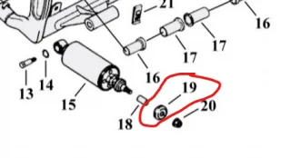 Washer With Grommet, Shock Mount 00-17 Softail Lägg i varukorgen
