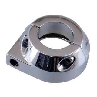 Utförsäljning Custom Throttle Clamp, Single Cable. Chrome Custom