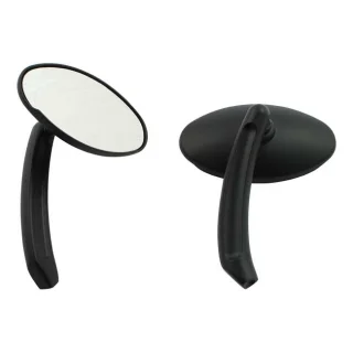 'Tripper' Mirror Set. Black 65-Up H-D Populär